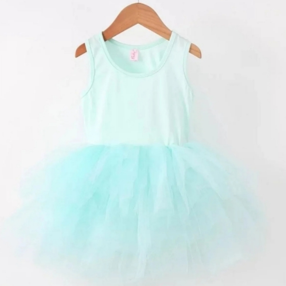 Brand new pastel aqua blue tutu toddler girls